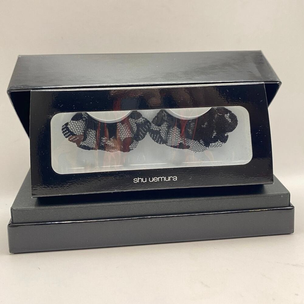 Shu Uemura Black Gown 2008 Tokyo Lash Bar Lace False Eyelashes NEW Rare